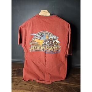Harley Davidson Ride The Legend Large Beefy Hanes T Shirt Virginia Beach VA